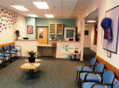 Reception area of BreastScreen Counties clinic